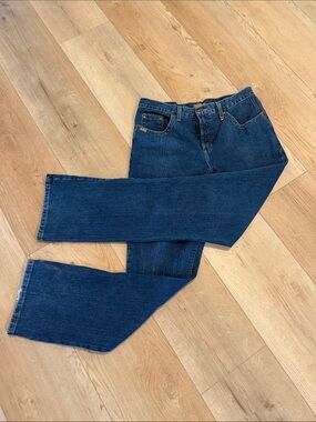 Rockies Dark Blue Denim Jeans with Contrast Stitching - 34 waist - size 14L
